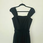 Gal Meets Glam  Veronica Cap Sleeve Wide Leg Jumpsuit Black Women's Size 2 Photo 5