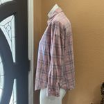 Lucky Brand  pink plaid button up shirt Photo 3