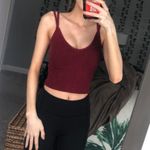 Forever 21 Red Knit Crop Top Photo 0