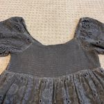 Lucky Brand  Washed Black Eyelet Mini Dress Large Photo 6