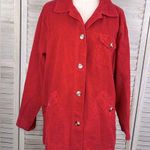 Dress Barn  Corduroy Jacket Oversized 90's/Y2K Red-Large Photo 0