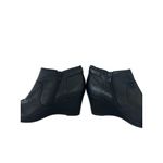 Clarks Black Leather Ankle Wedge Boots Size 9 Photo 1