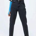 Princess Polly High Rise Distressed Denim Mom Jeans Size 4 Faded Black Photo 0