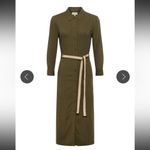 L'Agence  Malika Linen-Blend Shirt Dress Small Photo 1