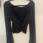 Melrose and Market Black Open Back Top Photo 1