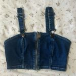 Urban Outfitters  Soft Denim Zip up Tank Top Photo 0