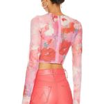 Bardot  Mesh Floral Corset Top Photo 3