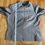 Lafayette 148 Gray Croc Embossed Zip Up Jacket Size 14 Photo 3