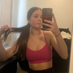 Lululemon Hot Pink Flow Y Sports Bra Photo 0