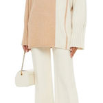 St. John  Cashmere Silk Blend Paneled Wide Sleeve Sweater Photo 0