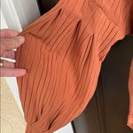 Free People Movement NWT  Bella Layer Ribbed Henley Top Spiced Copper Generous XS Photo 7