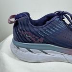 HOKA ONE ONE Clifton Sneaker Women 8.5 Purple Pink Running Athletic Active Shoe Photo 1