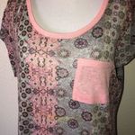 Wallflower large‎ boho short sleeved tee Blue Photo 1