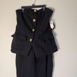 Anthropologie  Maeve Strapless Twofer‎ Jumpsuit medium Photo 4