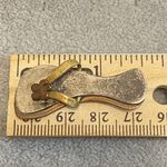 Far Fetched Silver Copper Tone Floral Flip Flop Sandals Dangle Pendant Gold Photo 3