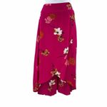 a.n.a 2/$30  Pink Floral Print High Waisted Flowy Lightweight Midi Skirt 10 Photo 4