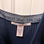 Victoria's Secret Navy Blue  Ribbed Nightgown Slip Dress Photo 1