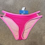 Cupshe  Two Tone Pink Side Cut Out Swim Bikini Bottoms Size S Photo 4