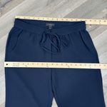 J.Crew Elastic Waist Cuffed Drapey Crop Pants Navy Blue 4 Pull On Photo 7