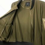 ZARA Green Bomber Jacket Photo 7