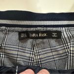 ZARA ‎ Gray & White Striped High Rise Cropped Pants Size S Photo 5
