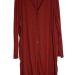 Lane Bryant 2 piece long cardigan matching sleeveless top 26/28 rust color Photo 3