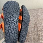BIRKENSTOCK BIRKIS NEPAL SANDALS ORANGE Criss Cross Straps Sz 36 Casual Comfy Photo 7