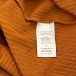 Gianni Bini Orange Ribbed Women's Eccentric Summer Crop Raw Hem Top NWOT Small Photo 4