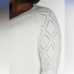 Terra & Sky  Womens Plus V-Neck Ivory  Pointelle Knit Sweater Size 5X New Photo 4