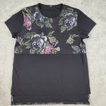 Lululemon Garden Party Snapshot Tee Top Short Sleeve Black Multi Size 8 (?) Photo 2