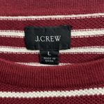 J.Crew NWOT Red and White Striped Sweater Photo 3