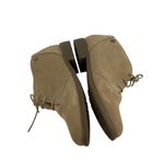 Eddie Bauer  Womens Tan Suede Lace-Up Ankle Boots Size 8.5 Faux Fur Lining Casual Photo 11