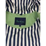Boden Women's Cotton Overcoat Coat 8 Green Navy Striped Inside ‎ Hooded Blue Photo 12