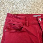 DL1961 Margaux Mid-Rise Instasculpt Ankle Skinny Red Size 26 Photo 5