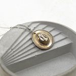Rustic Cowgirl Hat Pendant Necklace Silver Photo 3