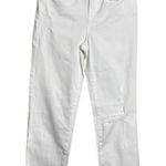 BLANK NYC  Madison Crop Jeans High-Rise Distressed White Denim Size 25 Cropped Photo 0