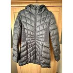 Bernardo Ladies' Blue Hooded EcoPlume Packable Quilted Puffer Winter Coat Size M Photo 13