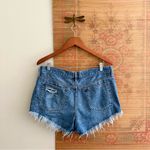 Free People Distressed Denim Cut Off Shorts Photo 3