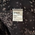 Pact Floral Organic Cotton Kimono Size XS/S Black Cream Pink Peach Floral Blooms Photo 7