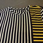 Fine Cotton Striped Black and Yellow T Photo 4