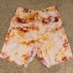 We The Free Free People  she's a Legend Tie Dye Denim Shorts Orange Purple‎ Photo 4