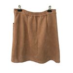 T Tahari faux suede flat front skirt with front pockets Photo 3
