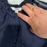 BB Dakota | NEW Fun with Tiers Navy Bohemian Shirt Dress Size S Blue Photo 6