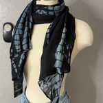 Vela Scarf or Hijab, Denim Ripple Blue Photo 0