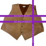 Falls Creek VINTAGE  SUEDE AND SATIN SNAP BUTTON VEST (L) Photo 13