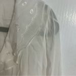 ZARA  white ruffled sailer collar Blouse Photo 5