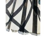 Vintage Folding Hand Fan Black Beautiful Hand Painted Flowers Delicate Fabric Photo 9