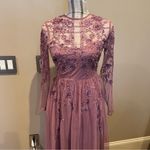 ASOS  Pink Long Sleeve Mock Neck Gown Photo 1