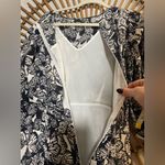 🦋 Tyler Boe Wpmens Butterfly Print Silk Ruffle Midi Dress Wedding Guest Boho Black Size 6 Photo 11