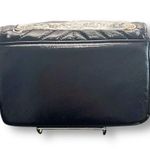 Nicole Miller  NWT Black Quilted Crossbody Bag Chevron Gold Chain Strap Purse Photo 3